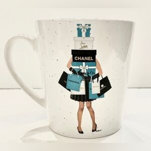 Amanda Greenwood Luxe Inspired Large 20 oz Coffee/Tea Mug NWT Tiffany Blue